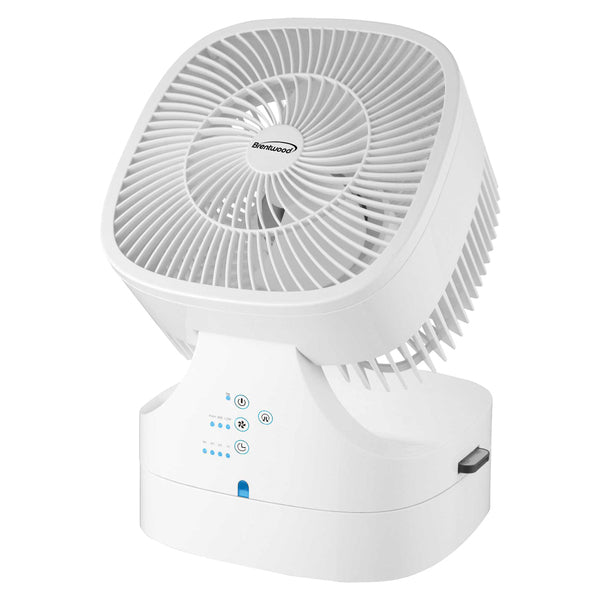 Brentwood Kool Zone F-900RW F-900RW 3-Speed 28-Watt 8-In. Oscillating Air Circulator Desktop Fan with Remote and Timer