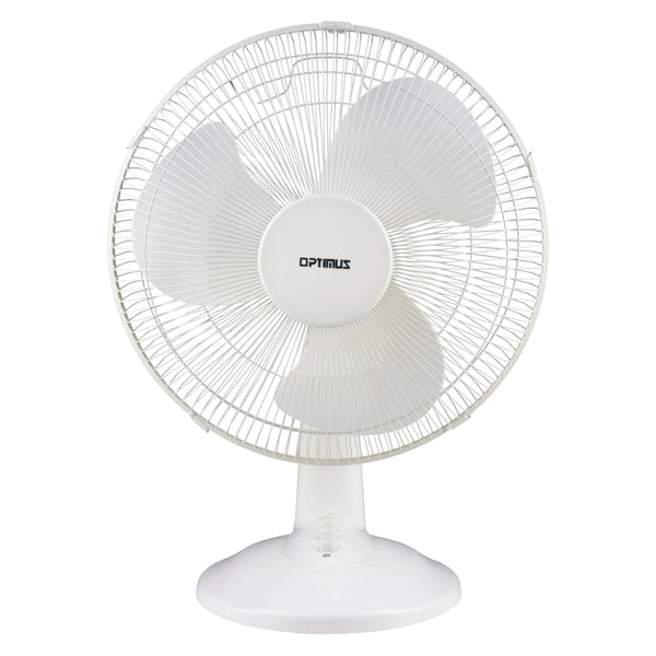 Optimus F-1230-F F-1230 3-Speed 50-Watt 12-In. Portable Oscillating Table Fan