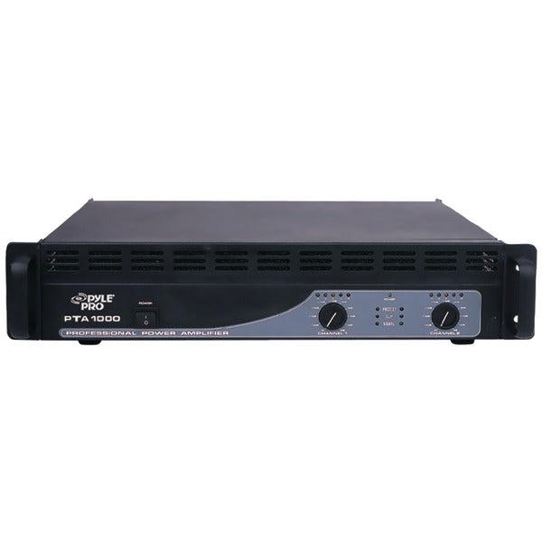 Pyle PTA1000 PTA1000 1,000-Watt 2.0-Channel Professional Power Amp with Bluetooth