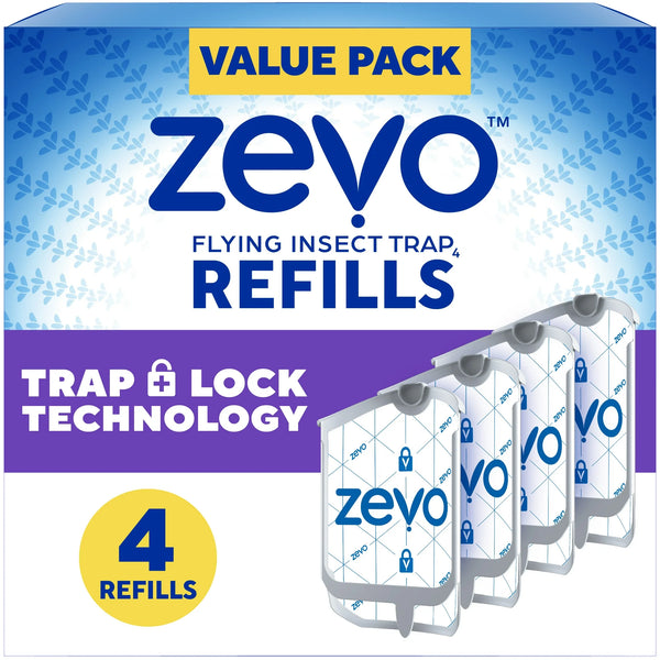 Zevo Flying Insect Trap Refills – 4 Cartridges
