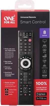 One for All - 8 Device Universal Smart 8 TV Remote