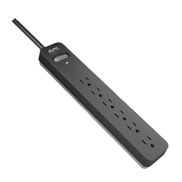 APC PE66 6-Outlet SurgeArrest Surge Protector (6 Outlet; Black)
