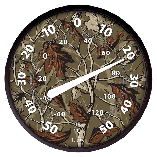 BIOS Weather 517BC 12-In. Outdoor Dial Thermometer (Camouflage)