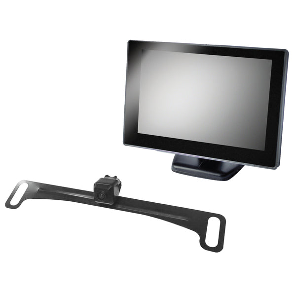 BOYO Vision VTC175M VTC175M Vehicle Backup System with 5-Inch Rearview Monitor and License-Plate Camera System