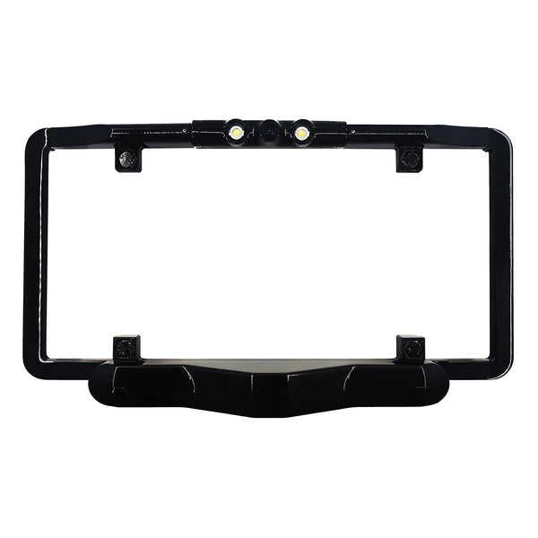 BOYO Vision VTLBSD1 VTLBSD1 Ultra-Slim Full-Frame License Plate Backup Camera with Built-in Blind Spot Detection and LED Lights