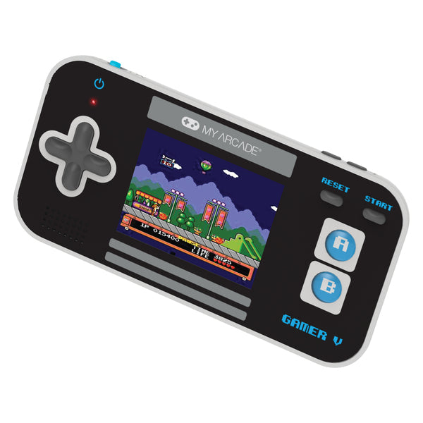 My Arcade DGUN-3919 Gamer V Classic 220-in-1 Handheld Game System (Black/Blue)