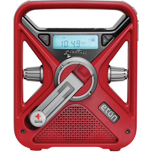 Eton ARCFRX3+WXR American Red Cross FRX3+ Portable AM/FM Weather Alert Radio, Multi-Powered