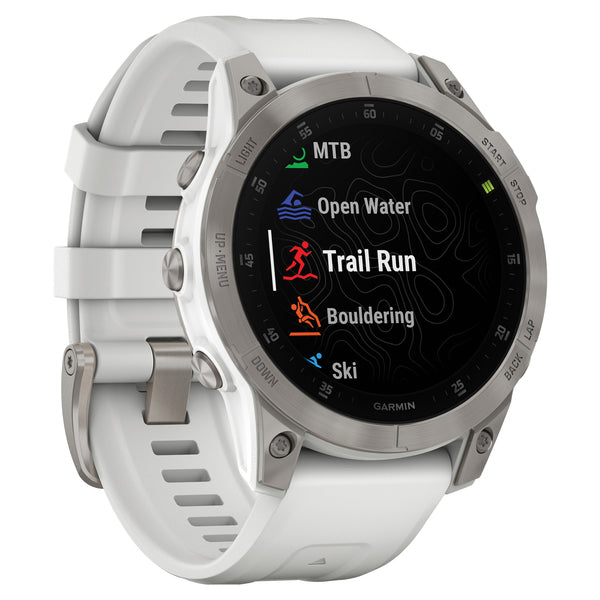 Garmin 010-02582-20 epix (Gen 2) Sapphire Edition Smartwatch with 47-mm Band (White)