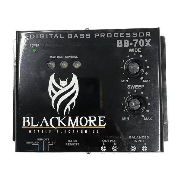 Blackmore Pro Audio BB-70X BB-70 Mobile Audio Digital Bass Processor with Dash-Mount Remote