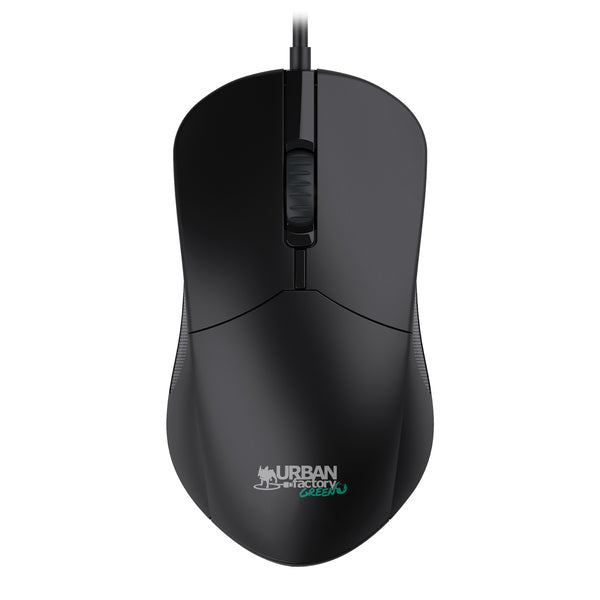 Urban Factory GWM01UF CYCLEE Eco-Designed Wired Computer Mouse, USB-A/USB-C