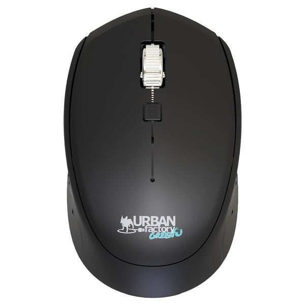 Urban Factory GWM24UF CYCLEE Wireless Computer Mouse, Eco-Designed, 3 Buttons, 2.4 GHz with USB-A/USB-C Dongle