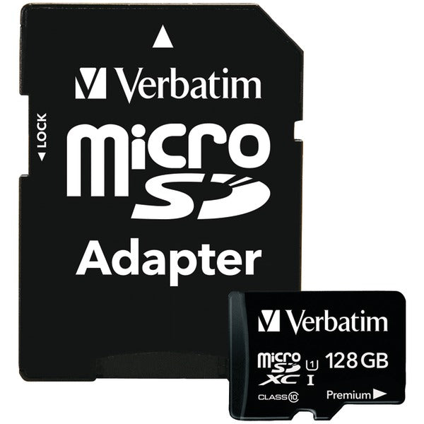 Verbatim 44085 128 GB Premium microSDXC Card with Adapter