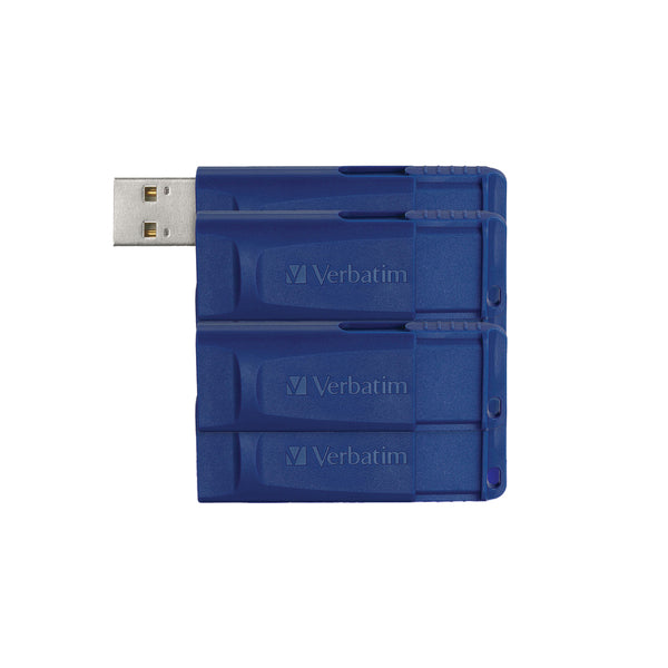 Verbatim 99121 8-GB USB Flash Drive, 5 Count, Blue – RunwaySupply