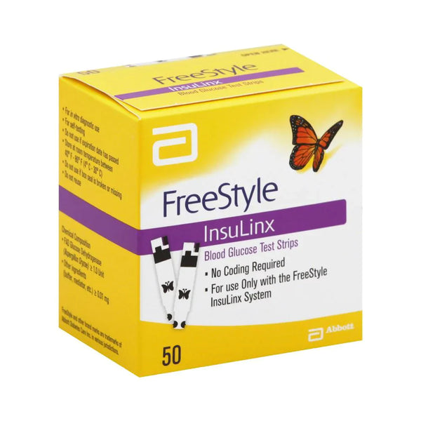 FreeStyle Insulinx Blood Glucose Test Strip (50 count)