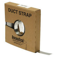 DiversiTech 710 Metallic Duct Hanging Strap, 1 Inch W x 100 yd L x 26 ga T, Galvanized