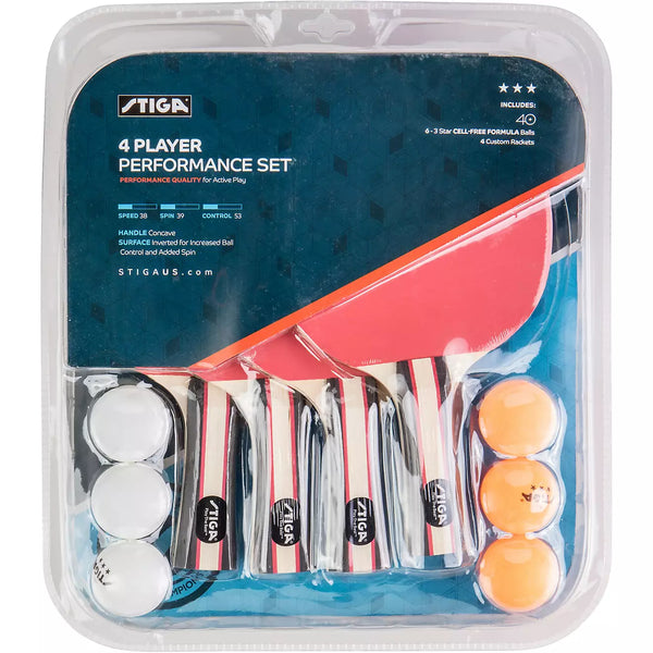 Stiga Performance 4-Player Table Tennis Set