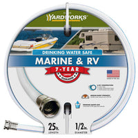 Yardworks 1/2" x 25' RV Marine Vinyl Hose