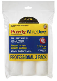 Purdy White Dove™ 9" x 3/8" Woven Dralon® Paint Roller Covers - 3 Pack