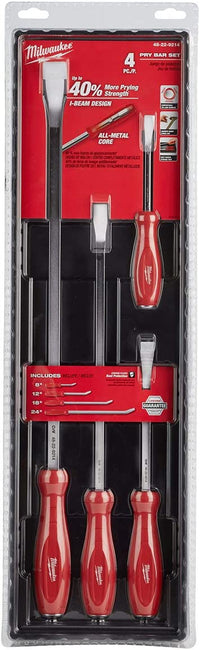 Milwaukee  4 Pc Pry Bar Set