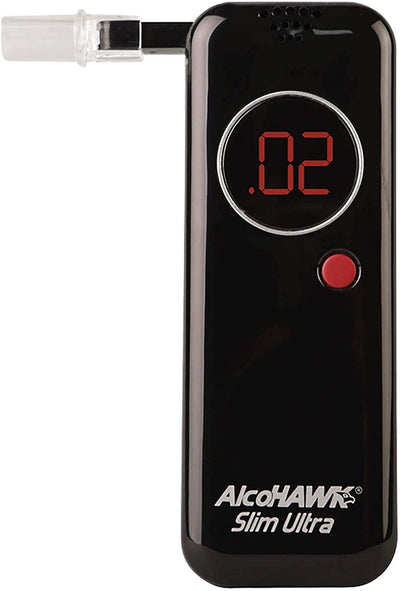 AlcoHAWK Ultra Slim Breathalyzer, Semi-Conductor Sensor Breath Alcohol Tester